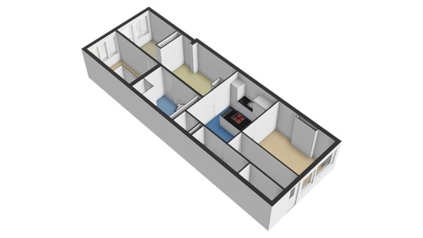 Floorplan - Diepenbrockstraat 19, 3131 TA Vlaardingen